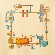 Steampunk farebná zostava