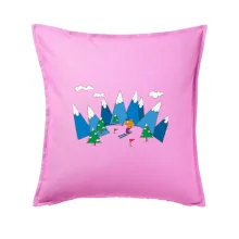 Lyžiar a farebné hory