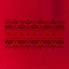 Ukrajinský vzor - červený