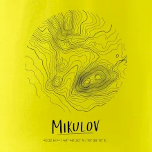 Mikulov - vrstevnice v kruhu