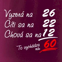 Vyzerá, cíti sa, chová sa - 60 rokov