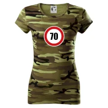 Dopravná značka - obmedzenie rýchlosti 70 Dopravná značka - obmedzenie rýchlosti 70