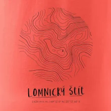 Lomnický štít - vrstevnice v kruhu