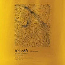 Kriváň - vrstevnice v obdĺžniku
