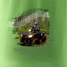 ATV štvorkolka v lese ATV štvorkolka v lese