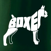 Boxer nápis v tele Boxer nápis v tele