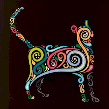 Mačka farebné krivky