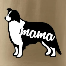 Border kolie mama obrys