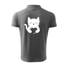 Mačka drží srdce Mačka drží srdce