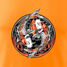 Yin & Yang Koi kapor - oranžový