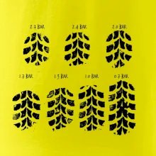 Pneumatiky - obtlačok v závislosti na tlaku