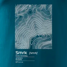 Smrk - vrstevnice v obdĺžniku
