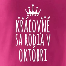 Kráľovné sa rodia v októbri