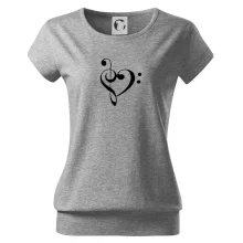 Husľový kľúč srdce