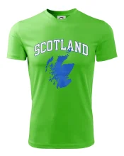 Scotland nápis s mapou