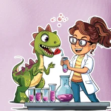 Chemik a dinosaurus - dievča