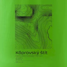 Kôprovský štít - vrstevnice v obdĺžniku