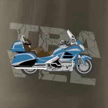 Cestovná motorka Amerika modrá