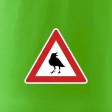 Dopravná značka - Pozor havran
