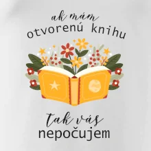 Ak mám otvorenú knihu, tak vás nepočujem Ak mám otvorenú knihu, tak vás nepočujem