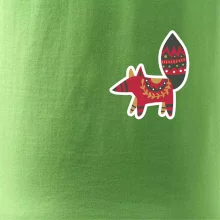 Folklór na prsníku líška