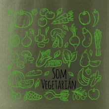 Som vegetarián - zelenina vo štvorci