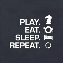 Eat sleep play - šach