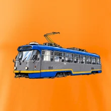 T3R SLF modrošedá kresba fixem