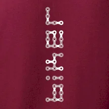 Biker nápis na výšku reťaz