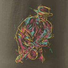 Jazz saxofón splash