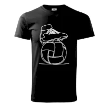 Futbalová lopta kopačka jedným ťahom Futbalová lopta kopačka jedným ťahom