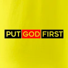 Put God first obdĺžnik Put God first obdĺžnik