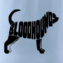Bloodhound nápis v tele