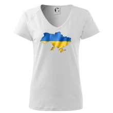 Ukrajina vlajka mapa