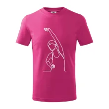 Preťahujúca sa žena jedným ťahom