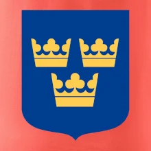 Švédsky znak tri korunky na prsník