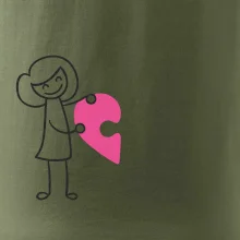 Párové tričká puzzle postavička