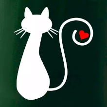 Zamilovaná mačka chvostík Zamilovaná mačka chvostík