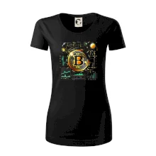 Bitcoin logo s grafmi