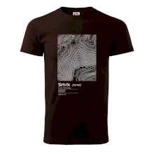 Smrk - vrstevnice v obdĺžniku