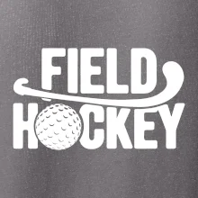 Field hockey loptička a nápis