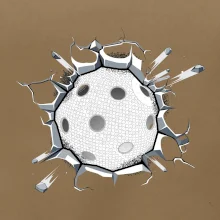 Florbal lopta v triku