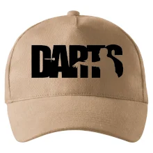 Darts - nápis so šípkarom