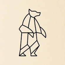 Geometria ľadový medveď stojaci