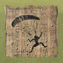 Egyptské hieroglyfy paraglide