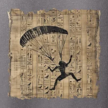 Egyptské hieroglyfy paraglide