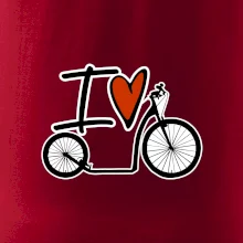 I love kolobežka veľké a malé koleso I love kolobežka veľké a malé koleso
