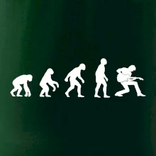 Evolúcia gitarista - kľačiaci