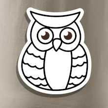 Sova kreslená na prsníku Sova kreslená na prsníku