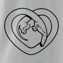 Jazvečík srdca - obrys Jazvečík srdca - obrys